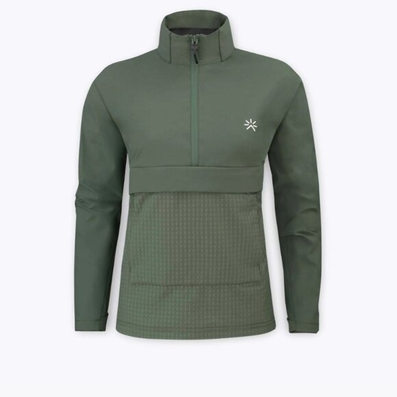 Women's Olive Green Wind and Waterproof Jacket - Picture 2 of 5